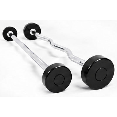 LM-9039 Cpu Round Steel Curl Barbell, white background