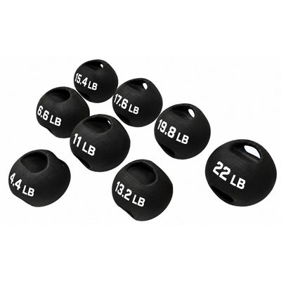 LM-9141 Dual-Handle Medicine Ball, white background