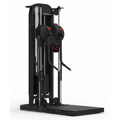 MH-108-B Black Adjustable Single-Tower Cable Station, white background
