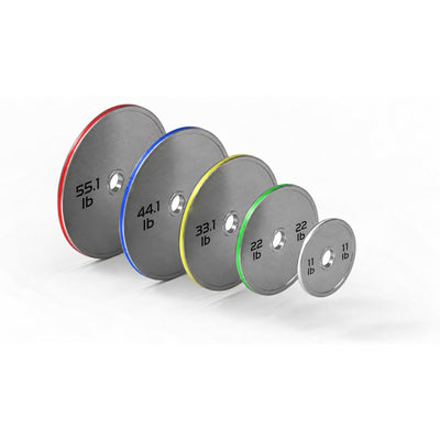 ZED-1103 Chrome Weight Plates - Solid Face, white background