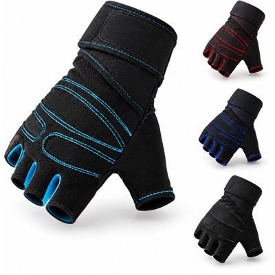 ZED-1158 Weightlifting Gloves, white background