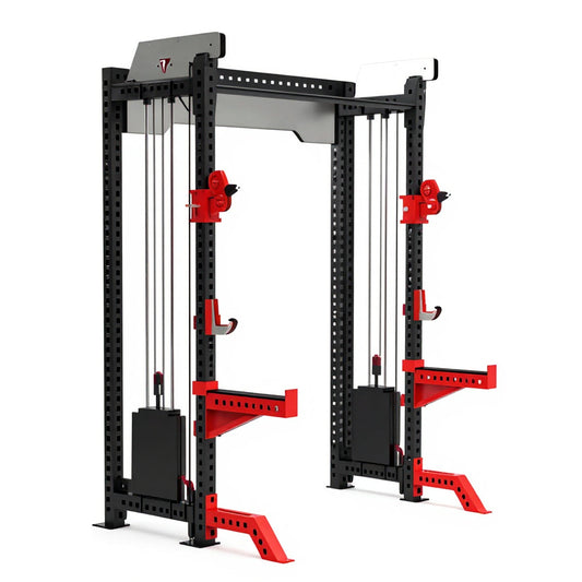 REP-8001 Dual Cable Functional Trainer - three-quarter view