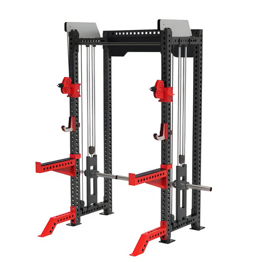 REP-8002 Functional Trainer with Hanging Bar - front view