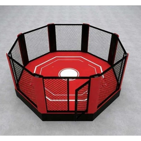 AG5 High Platform Octagon Cage, white background