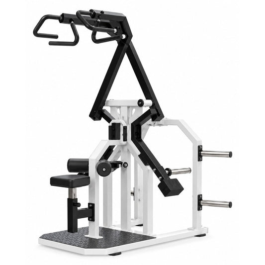 ASN-30 Scissor-Style High Lat Pull Machine, white background