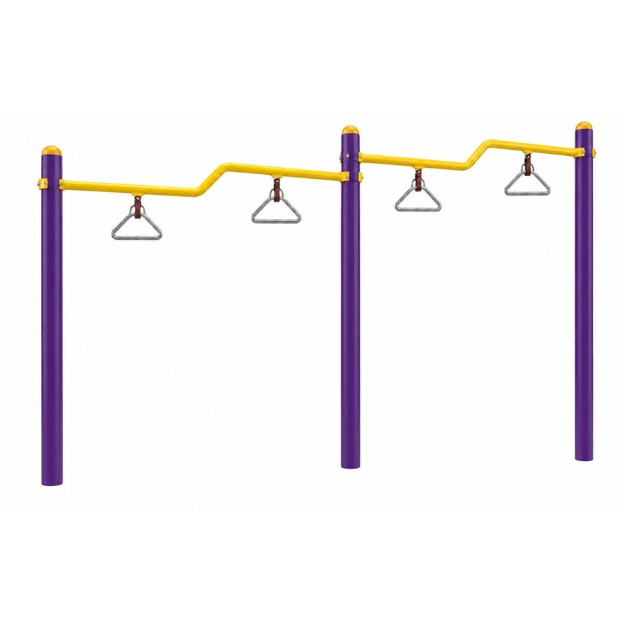 BG-LC065 Multi-Height Hanging Handgrip Station, white background