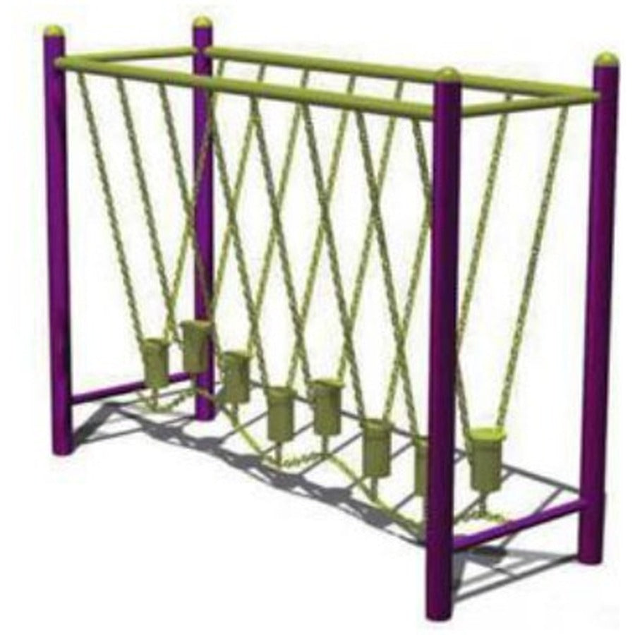 BG-LC069 Suspended Stepping Posts, white background