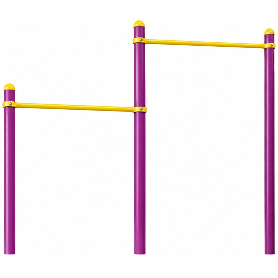 BG-LC124 Uneven Horizontal Bars, white background