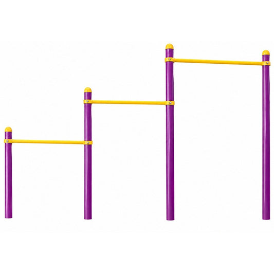 BG-LC125 Three-Position Horizontal Bars, white background