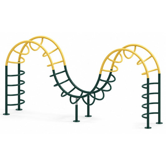 BG-LC151 Curved Climbing Frame, white background