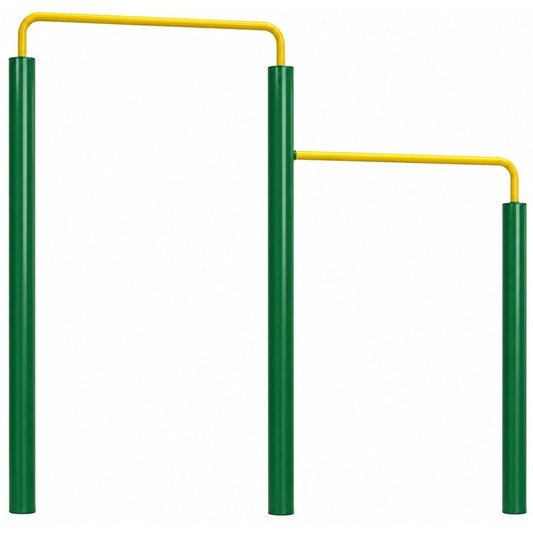 BG-LX020 Uneven Horizontal Bars, white background