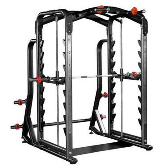 BK-3080-B Multi-Function Smith Machine, white background