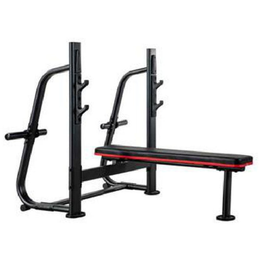 GM1010 Flat Weightlifting Bench, white background