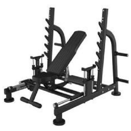 GR-B240 Seated Press Bench and Rack, white background