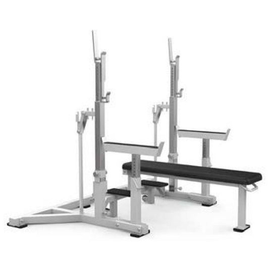 HM-FX22 Weightlifting Bench & Rack, white background
