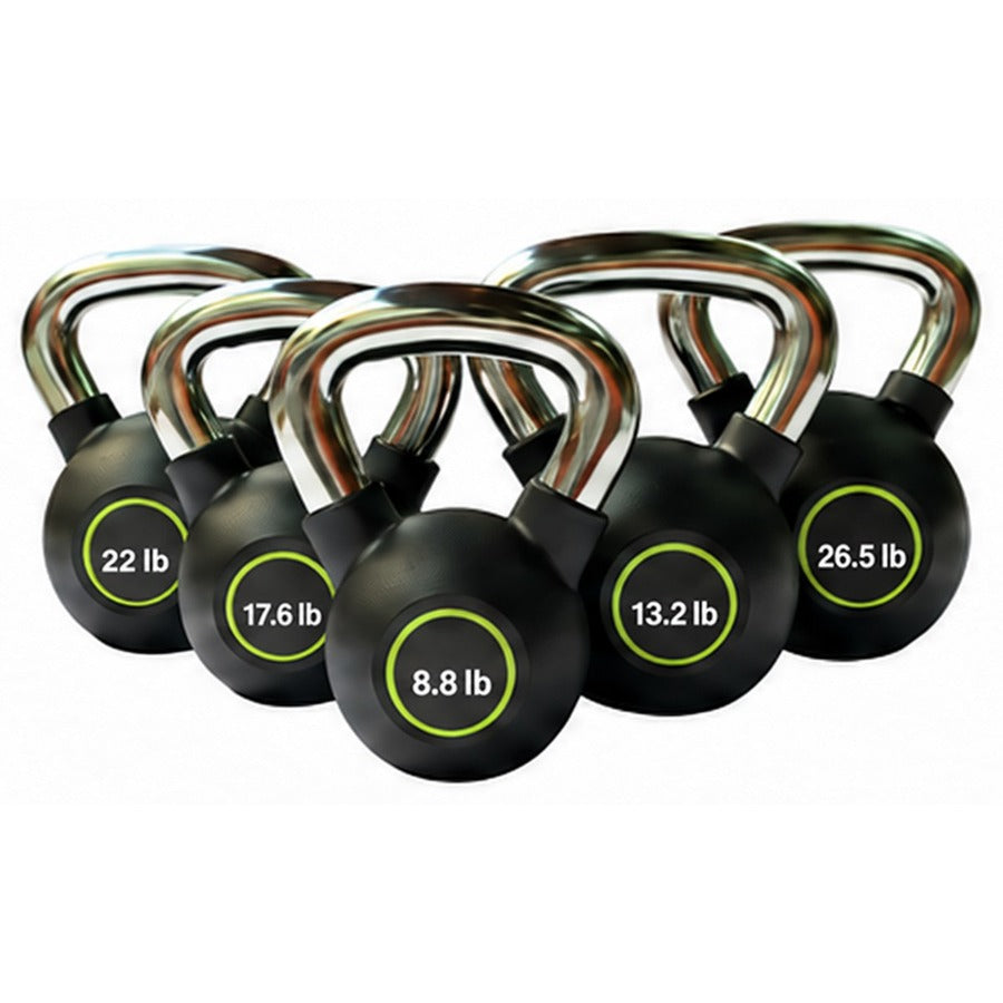 LM-4012 Rubber Kettlebells, white background
