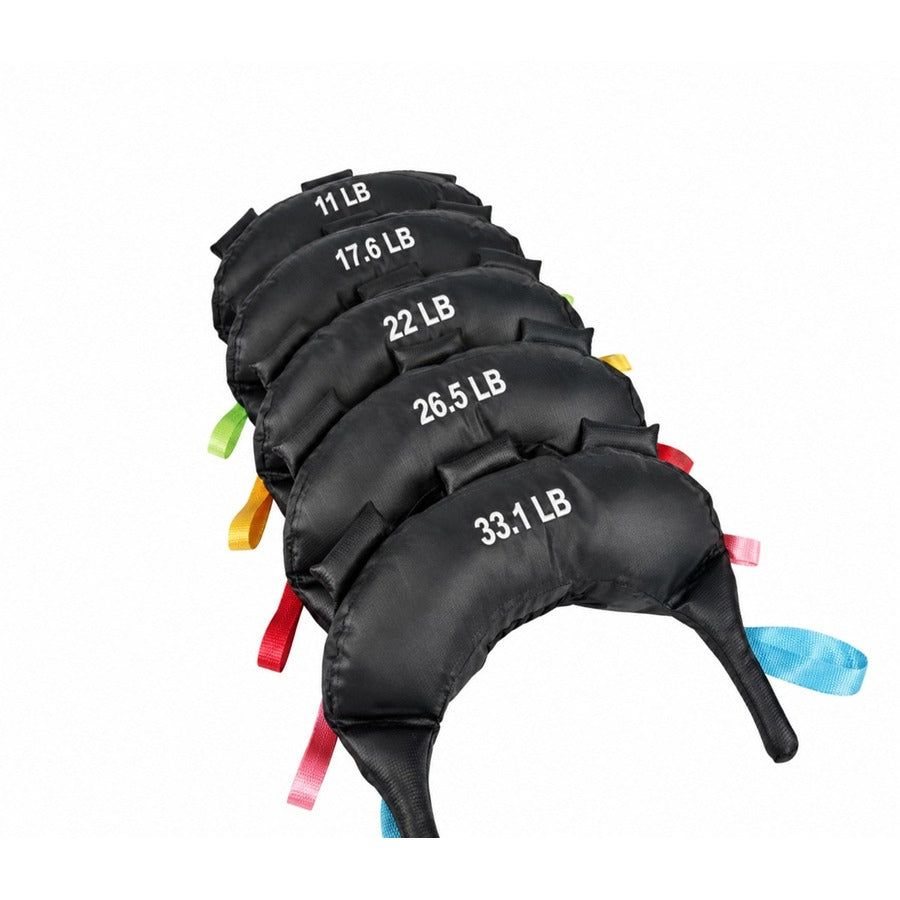 LM-9012 Curved Training Bag, white background