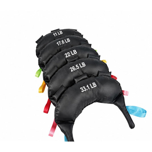 LM-9012 Curved Training Bag, white background