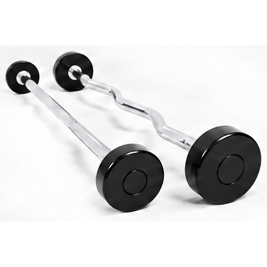 LM-9039 Cpu Round Steel Curl Barbell, white background