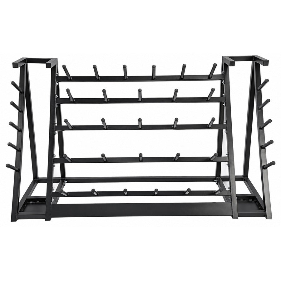 LM-9123-B Barbell Set Storage Rack, white background
