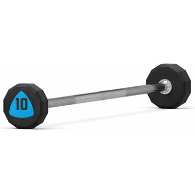 LP8012 12-SIDED Urethane Straight Barbells, white background