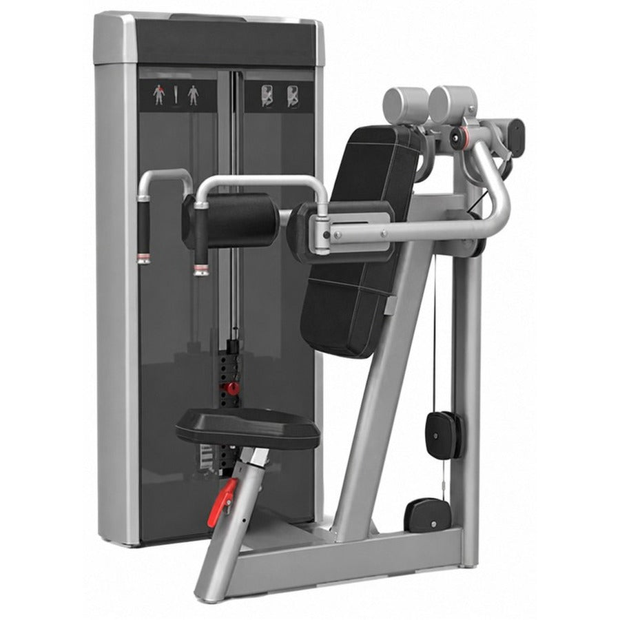 LRS1022 Seated Shrug Machine, white background