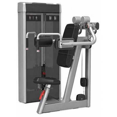 LRS1022 Seated Shrug Machine, white background