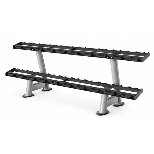 LRS1060 Two-Tier Dumbbell Rack, white background