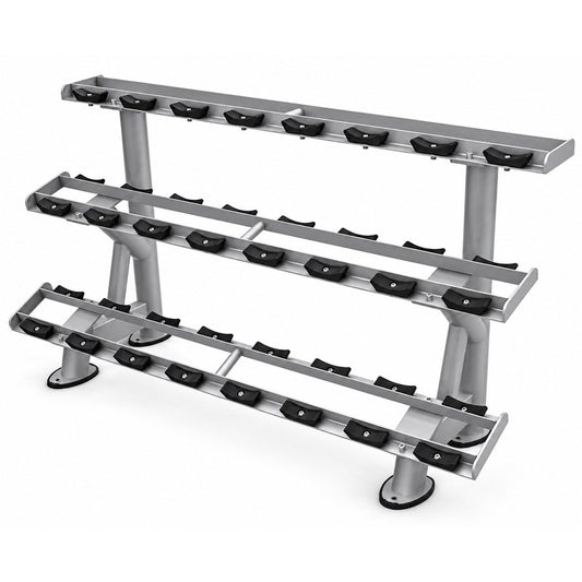 LRS1061 Three-Tier Dumbbell Rack, white background