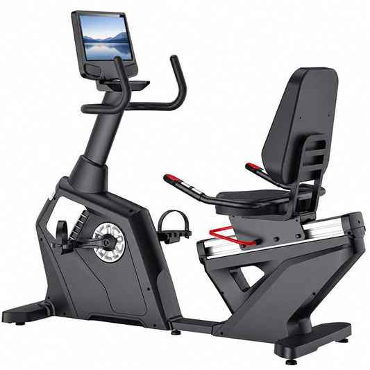 R11-V5 Recumbent Bike, white background