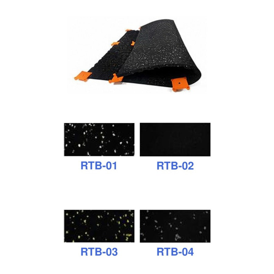 RTB-01-TO-RTB-04 Rubber Flooring Mats, white background