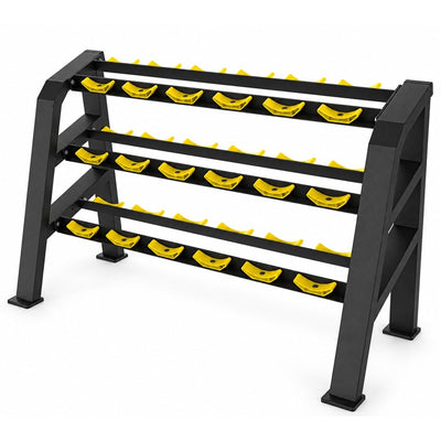 U4067 3-TIER Dumbbell Rack, white background