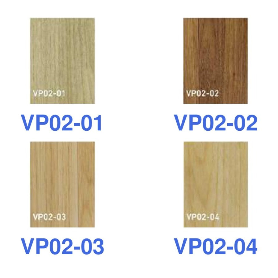 VP02-01-TO-VP02-04 Wood-Grain PVC Flooring - Finishes 1, white background