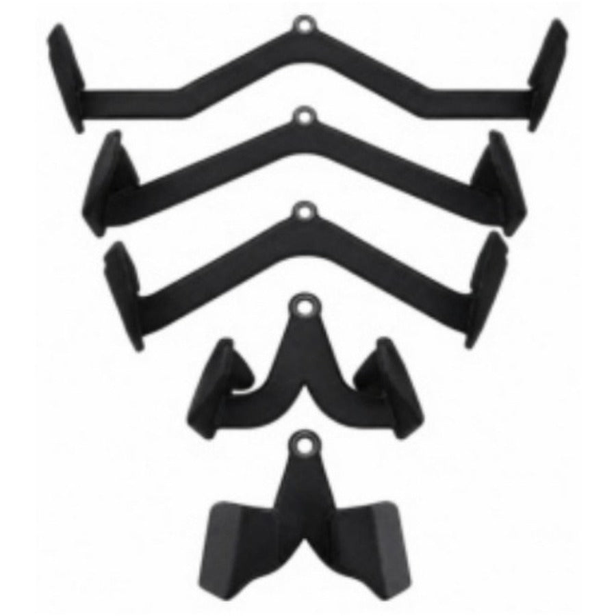 ZDE-05 Five-Piece Lat Pulldown Handle Set, white background