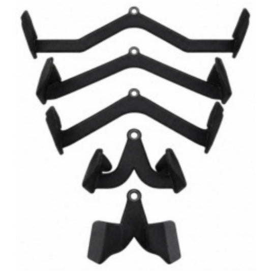 ZDE-05 Five-Piece Lat Pulldown Handle Set, white background