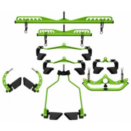 ZDE-09 Adjustable Lat Pulldown Handle Set, white background