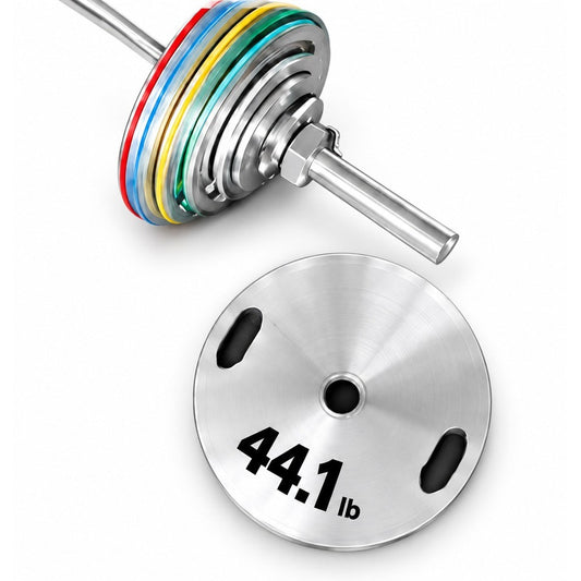 ZED-1102 Chrome Grip Weight Plates, white background