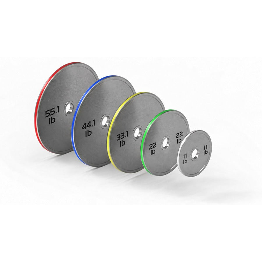 ZED-1103 Chrome Weight Plates - Solid Face, white background