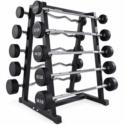 ZED-1129 Double-Sided Mini Barbell Rack, white background